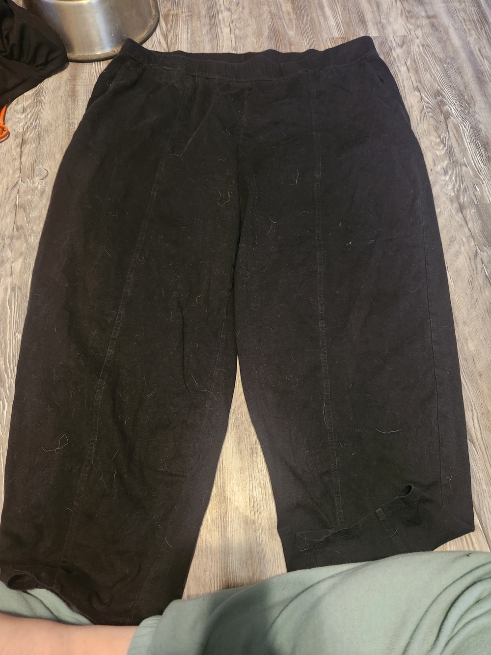 Eileen Fisher Black Pull-On Wide Leg Pants